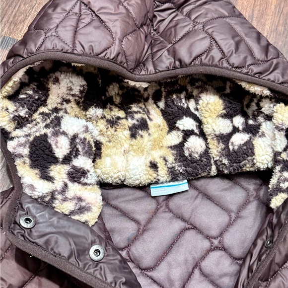 Columbia Quilted Jacket with Patterned Lining maroon - Picture 4 of 5